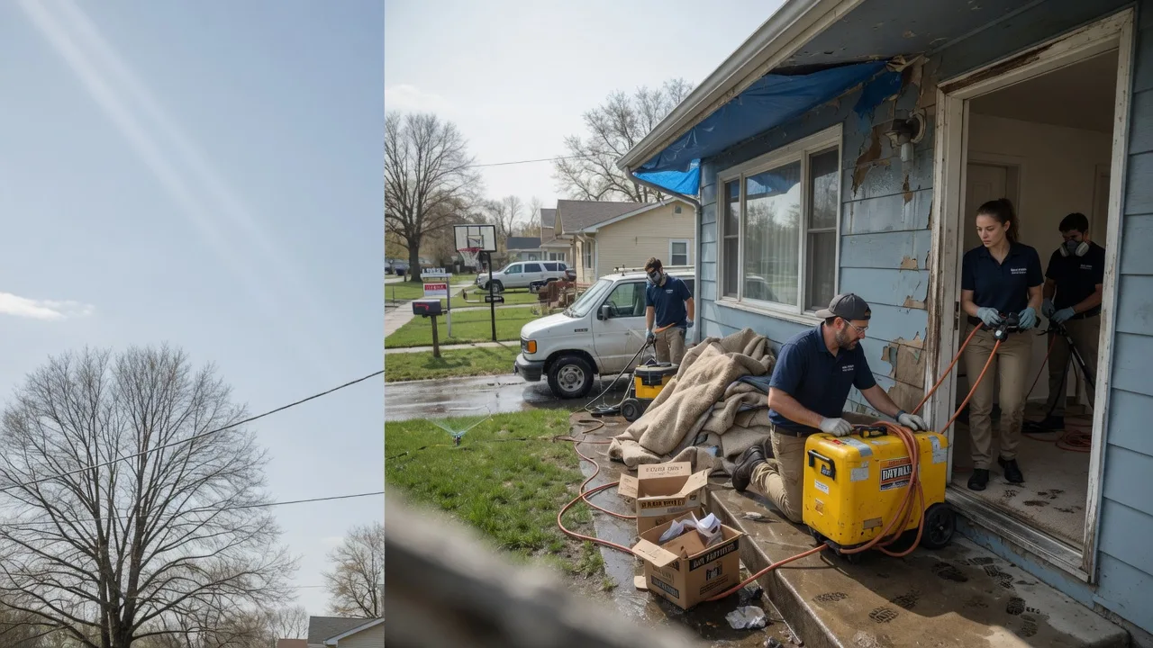 Basement Flood Cleanup in Middletown, OH near me